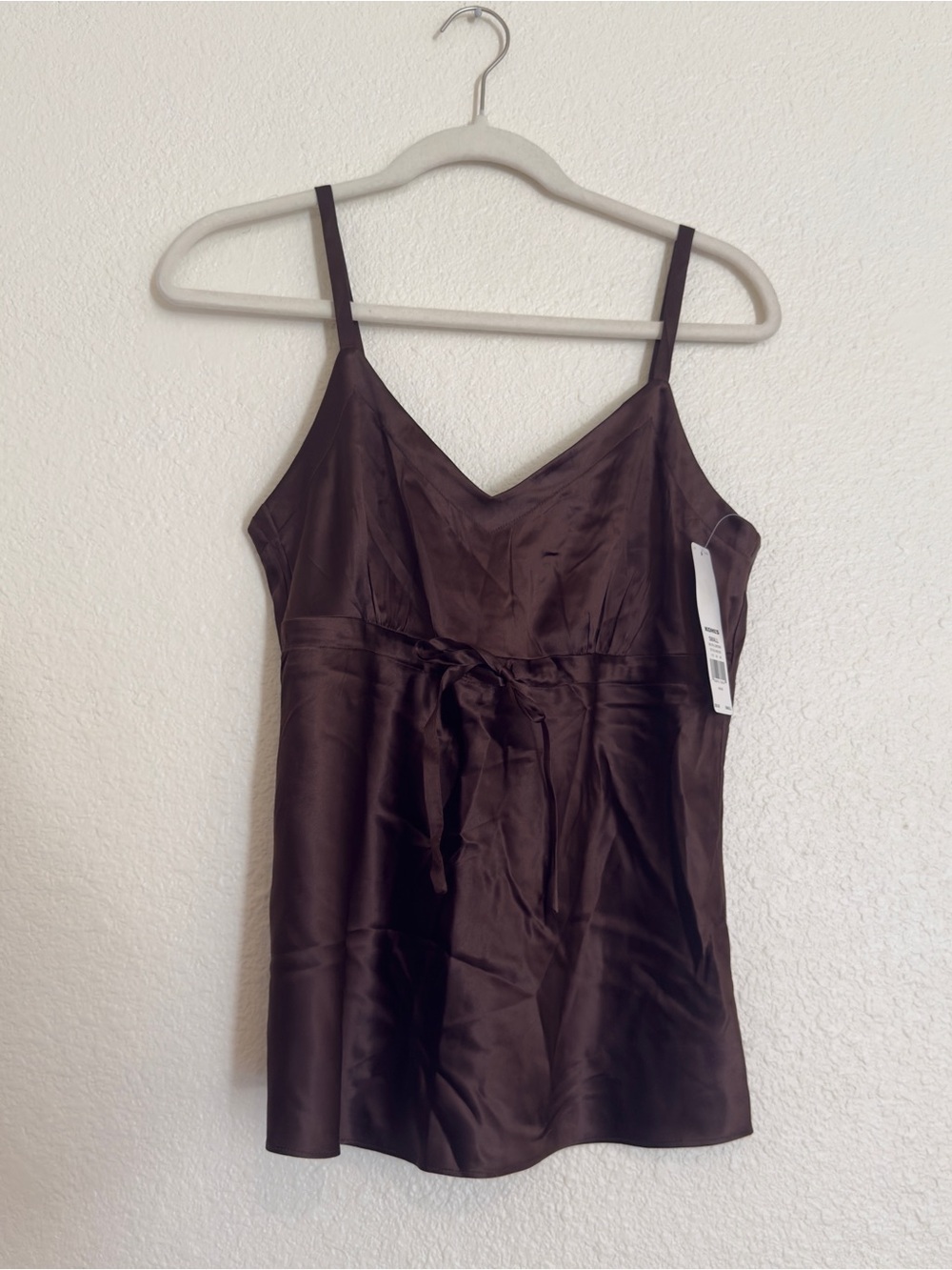 Apt 9 Silk Tank Top Brown y2k